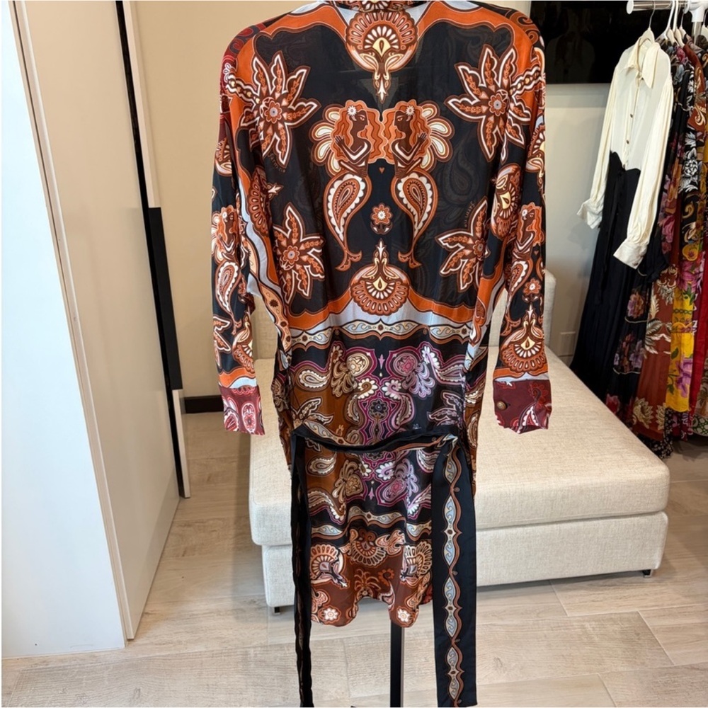 Farm Rio Printed Mini Shirt Dress - Picture 5 of 16